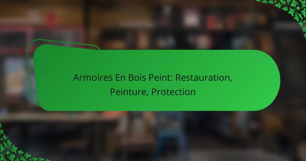 Armoires En Bois Peint: Restauration, Peinture, Protection