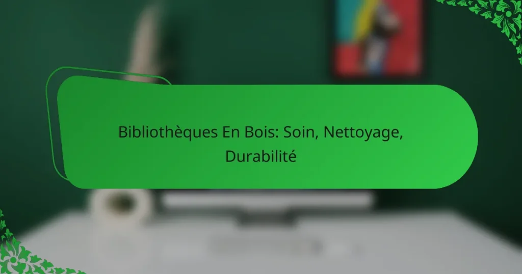 Bibliothèques En Bois: Soin, Nettoyage, Durabilité