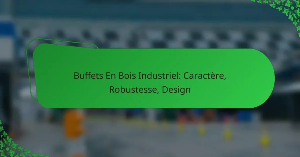 Buffets En Bois Industriel: Caractère, Robustesse, Design