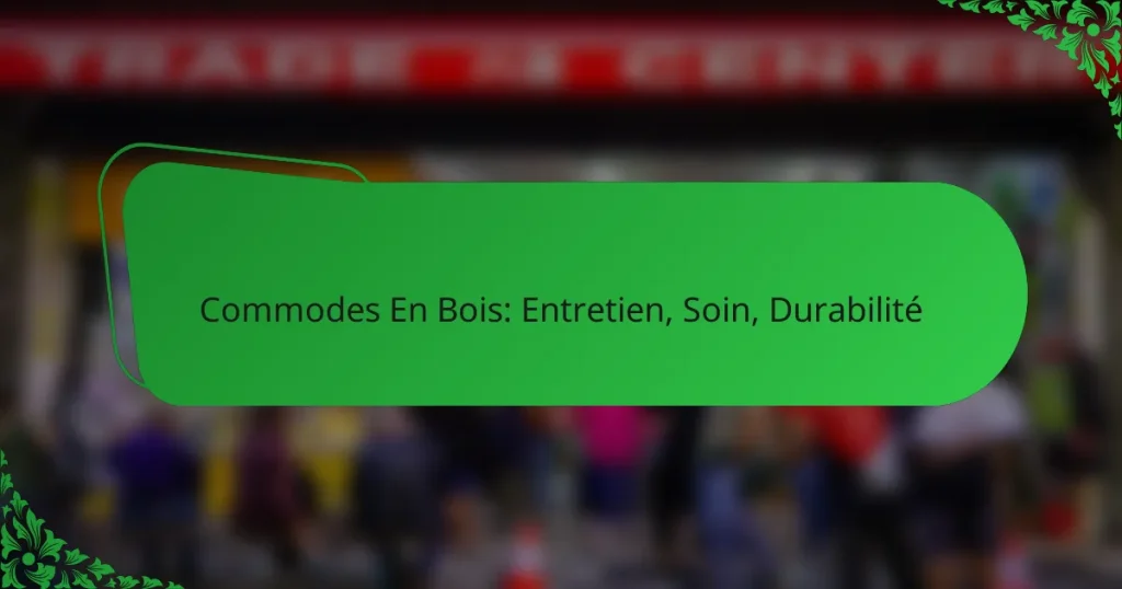 Commodes En Bois: Entretien, Soin, Durabilité