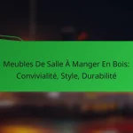 Meubles De Salle À Manger En Bois: Convivialité, Style, Durabilité